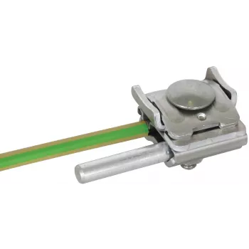DEHN 365250 grampo de telhado de junta de costura não penetrante para juntas de 0,7-8 mm, alumínio/aço inoxidável