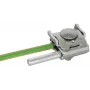 DEHN 365250 grampo de telhado de junta de costura não penetrante para juntas de 0,7-8 mm, alumínio/aço inoxidável