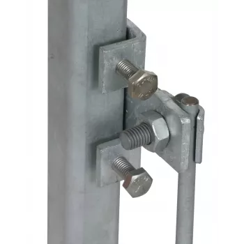 DEHN 372240 grampo cruzado para perfis de aço 18-35 mm, aço galvanizado a quente