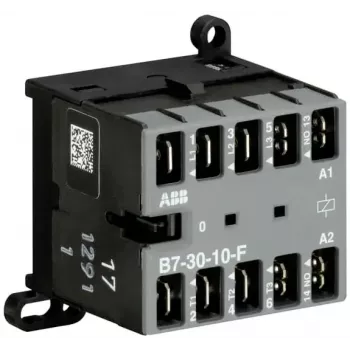 ABB B7-30-10-F-01 mini contactor, 3 polos, 1 NO, bobina 24-60 V AC/DC, 9 A AC-3 GJL1311003R0101