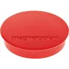 Magnetoplan Discofix Íman redondo standard, vermelho, núcleo maciço de ferrite, 0,7 kg de força de aderência (1664206)