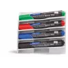 MAGNETOPLAN HOLTZ Suporte de marcadores em plástico para 4 marcadores de quadro, magnético, inclinado para proteção contra secagem, branco (12294)