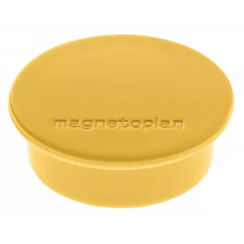 Magnetoplan Discofix Íman redondo amarelo, núcleo maciço de ferrite, 2,2 kg de força de aderência 1662002