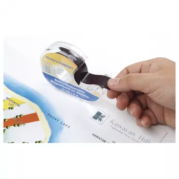 MAGNETOPLAN HOLTZ Fita magnética autocolante com distribuidor manual, preta, 19 mm x 5 m (15510)