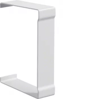 Hager BR6510079016 Tampa de corte para calha de cabos 68x100mm, parte superior 80mm, branco tráfego RAL 9016