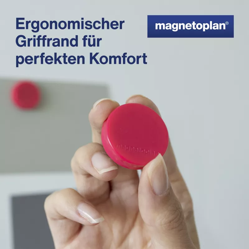 MAGNETOPLAN HOLTZ Íman Ergo Medium 1664018 30mm rosa 10 unidades