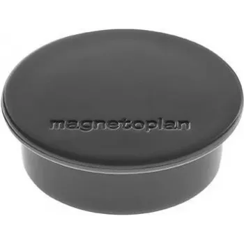 MAGNETOPLAN HOLTZ Discofix Íman redondo, preto, ferrite de núcleo maciço, 2,2 kg de força de aderência, 30 mm, pack de 10 (1662012)