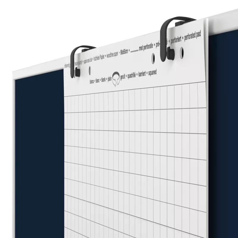 MAGNETOPLAN HOLTZ Suporte de flipchart preto para quadros universais, paredes de moderação, quadros brancos, divisórias de espaço, paredes de comunicação, paredes de apresentação (11112212)