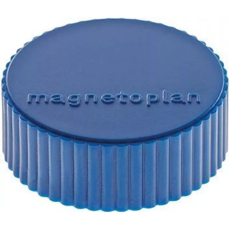 magnetoplan Discofix Íman redondo Magnum, azul-escuro, núcleo maciço de ferrite, 2,0 kg de força de aderência (1660014)