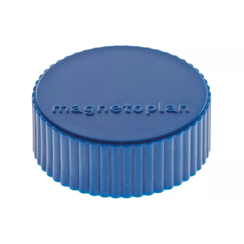 magnetoplan Discofix Íman redondo Magnum, azul-escuro, núcleo maciço de ferrite, 2,0 kg de força de aderência (1660014)