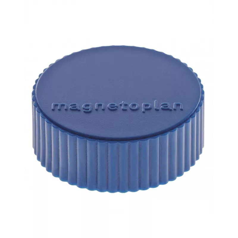 magnetoplan Discofix Íman redondo Magnum, azul-escuro, núcleo maciço de ferrite, 2,0 kg de força de aderência (1660014)