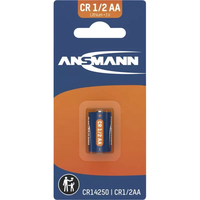 ANSMANN CR14250 1/2 AA Pilha de lítio 3V 900mAh (blister) 1516-0253