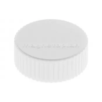 MAGNETOPLAN HOLTZ magnetoplan Discofix Íman redondo Magnum, branco, ferrite de núcleo maciço, 2,0 kg de força de aderência, pack de 10 (1660000)