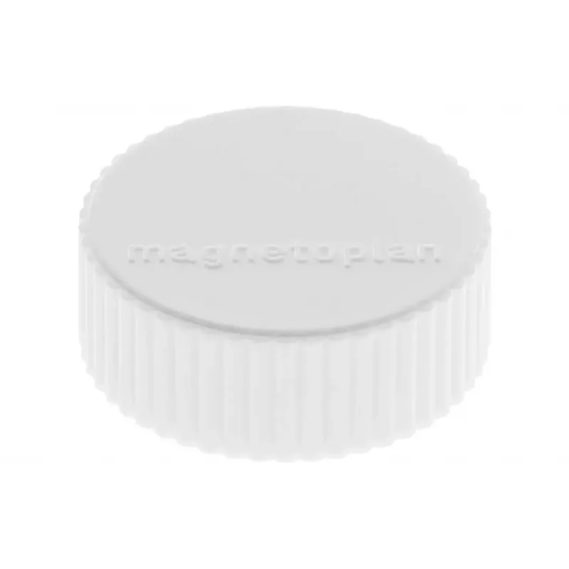 MAGNETOPLAN HOLTZ magnetoplan Discofix Íman redondo Magnum, branco, ferrite de núcleo maciço, 2,0 kg de força de aderência, pack de 10 (1660000)