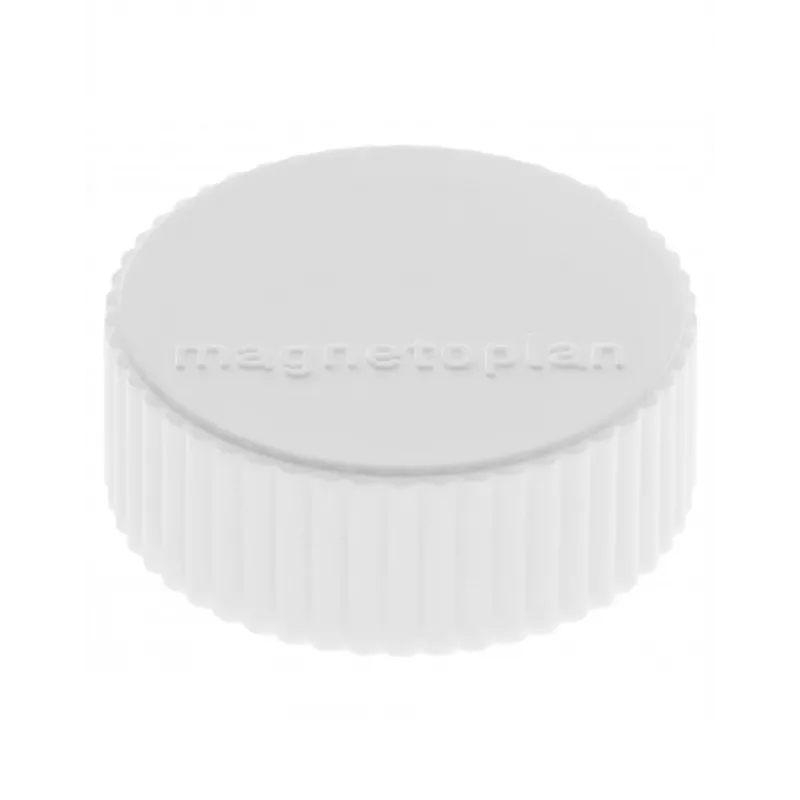 MAGNETOPLAN HOLTZ magnetoplan Discofix Íman redondo Magnum, branco, ferrite de núcleo maciço, 2,0 kg de força de aderência, pack de 10 (1660000)