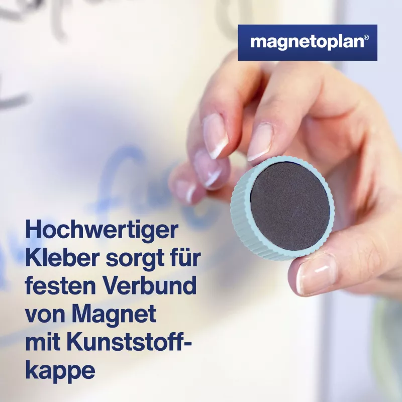 MAGNETOPLAN HOLTZ Discofix Íman redondo Magnum, azul, ferrite de núcleo maciço, 2,0 kg de força de aderência (1660003)