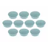 MAGNETOPLAN HOLTZ Discofix Íman redondo cor azul, ferrite de núcleo maciço, força de aderência 2,2 kg, pack de 10 (1662003)