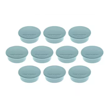 MAGNETOPLAN HOLTZ Discofix Íman redondo cor azul, ferrite de núcleo maciço, força de aderência 2,2 kg, pack de 10 (1662003)