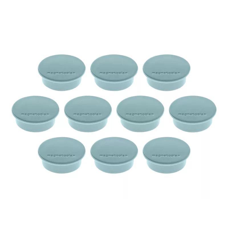MAGNETOPLAN HOLTZ Discofix Íman redondo cor azul, ferrite de núcleo maciço, força de aderência 2,2 kg, pack de 10 (1662003)