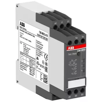 ABB CM-MSS.41S Relé de proteção térmica de motor com termistor, 24-240 V AC/DC, 0,5-10 A, 1 contacto reversível 1SVR730712R1200