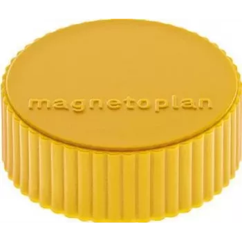 MAGNETOPLAN HOLTZ magnetoplan Discofix Íman redondo Magnum, amarelo, núcleo maciço de ferrite, força de aderência: aprox. 2,0 kg (1660002)