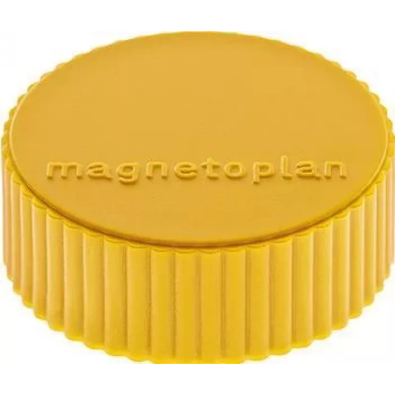 MAGNETOPLAN HOLTZ magnetoplan Discofix Íman redondo Magnum, amarelo, núcleo maciço de ferrite, força de aderência: aprox. 2,0 kg (1660002)
