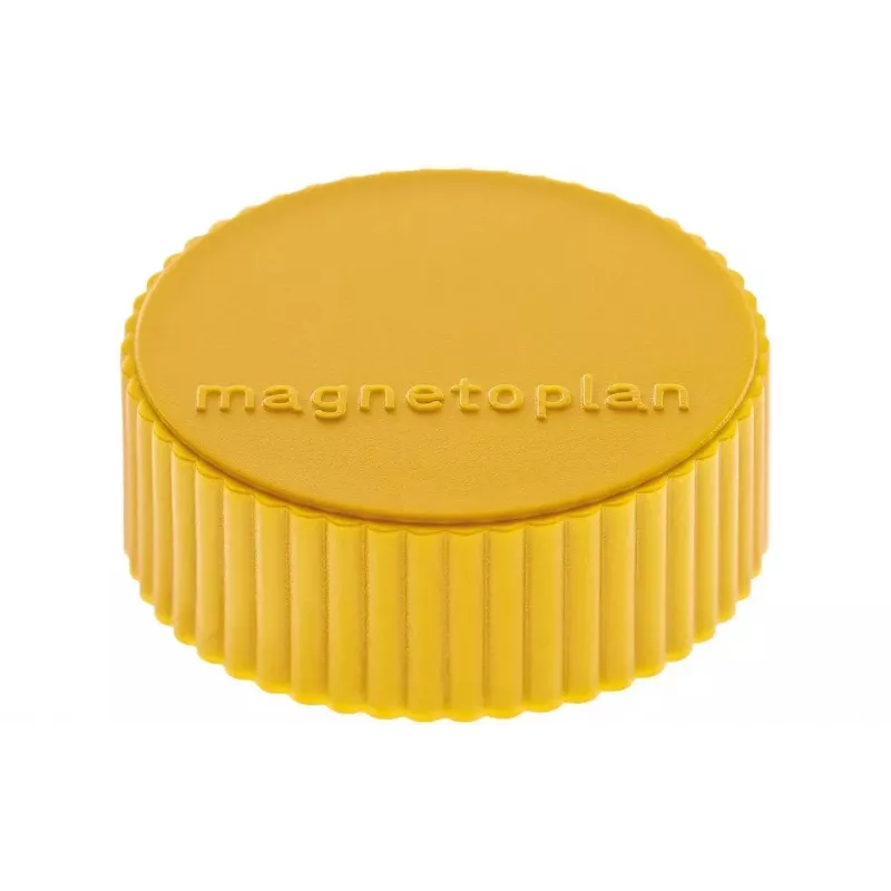 MAGNETOPLAN HOLTZ magnetoplan Discofix Íman redondo Magnum, amarelo, núcleo maciço de ferrite, força de aderência: aprox. 2,0 kg (1660002)