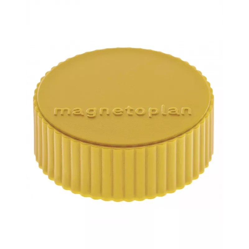 MAGNETOPLAN HOLTZ magnetoplan Discofix Íman redondo Magnum, amarelo, núcleo maciço de ferrite, força de aderência: aprox. 2,0 kg (1660002)
