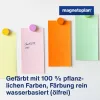 Cartões de comunicação MAGNETOPLAN HOLTZ retangulares 200 x 100 mm cores sortidas (rosa, verde, amarelo, branco, azul, laranja) - 250 cartões 112501510