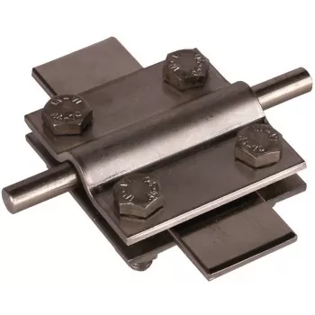 Conector em cruz DEHN 318209 aço inoxidável V4A sem placa intermédia