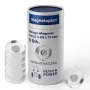Ímanes de design magnetoplan HOLTZ, 25 mm, pack de 6 ímanes de neodímio com pega de acrílico transparente, polidos (1680025)