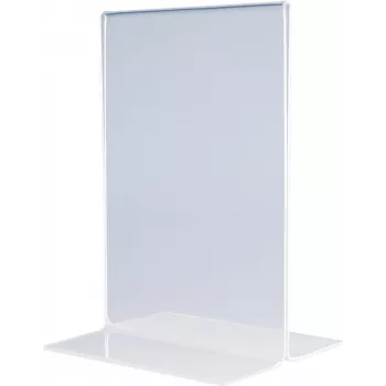 Suporte de mesa em acrílico MAGNETOPLAN HOLTZ DIN A3 vertical cristalino frente e verso 297 x 420 mm (43115)