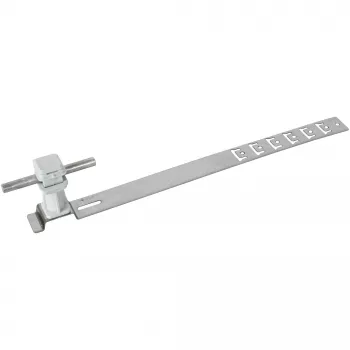 DEHN UNIsnap Suporte para cabo de telhado NIRO/cinzento 204189