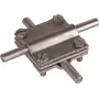 DEHN 314310 Conector em cruz com placa intermédia, aço galvanizado a quente
