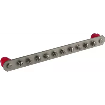 DEHN PAS I 10AP M10 V2A Barra de ligação equipotencial 435 mm aço inoxidável 472219