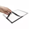 magnetoplan magnetofix Moldura informativa DIN A6 prateado autoadesiva frente e verso abre e fecha 1132132