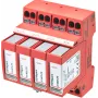 DEHN DEHNguard MP TNS 275 FM Tipo 2 para-raios de sobretensão, 4 polos, 275V, 40kA, calha DIN 942405