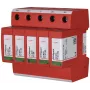 DEHN DG M PV2 SCI 1000 para-raios Type 2 para instalações fotovoltaicas, 3 polos, 1000 V DC, 40 kA, montagem em calha DIN 952514