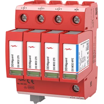 DEHN DG MD TT 275 para-raios Type 2 4 polos com sinalização remota 943315