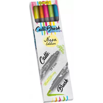 ONLINE USV 5 ONLINE Calli.Brush canetas pincel neon duplas cores sortidas (19078)