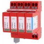 DEHN DEHNguard MP TT 275 FM para-raios Type 2, 4 polos, 275 V AC, montagem em calha DIN, com contacto de sinalização remota 942315