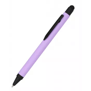 ONLINE SCHREIBGERÄTE esferográfica em alumínio com stylus, roxa, tinta azul (32120/3D)
