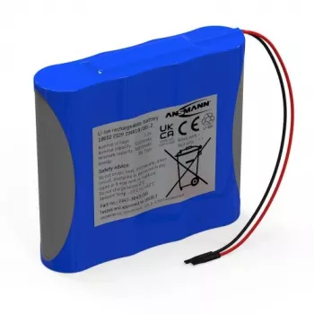Ansmann bateria Li-Ion pack 2S2P 7,2V 5100mAh 4x 18650 com cabo e BMS
