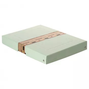 FALKEN PURE caixa de arrumação 500 folhas verde-pastel 24,0 x 32,0 x 4,0 cm, 1 unid. (22001904000F)