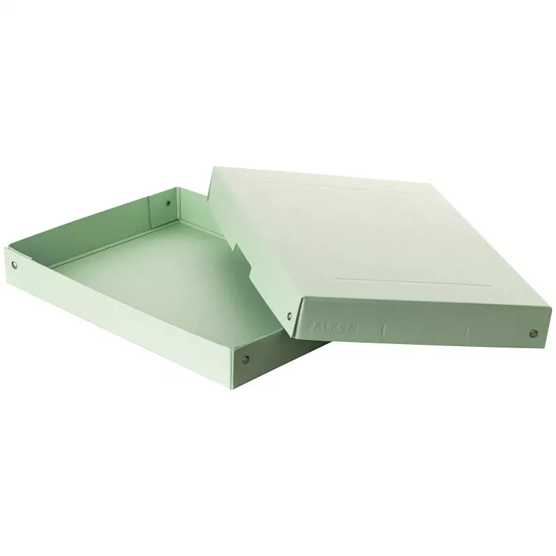 FALKEN PURE caixa de arrumação 500 folhas verde-pastel 24,0 x 32,0 x 4,0 cm, 1 unid. (22001904000F)