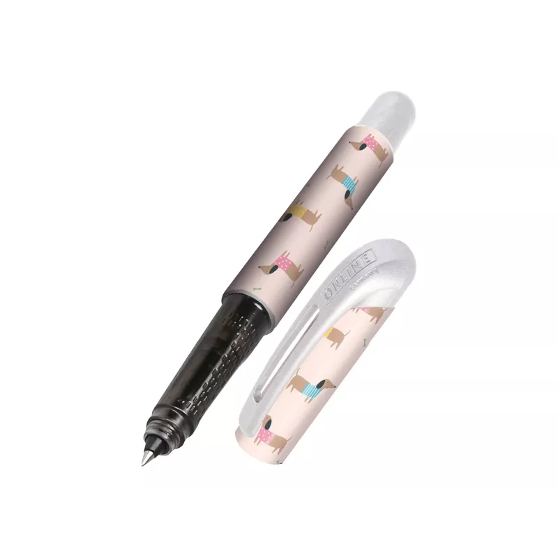 ONLINE Rollerball College Dackel caneta, tinta azul, 0,7 mm 12647/3D