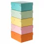 Caixa de arrumação FALKEN PURE 1250 folhas pastel sortido pack de 5 18x25x10 cm 22001968000F
