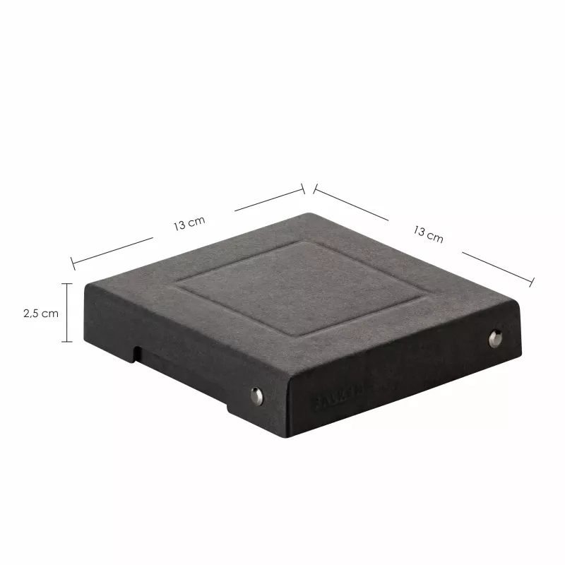 Caixa de arrumação FALKEN PURE 120x120 mm, 310 folhas, preto 22001736000F