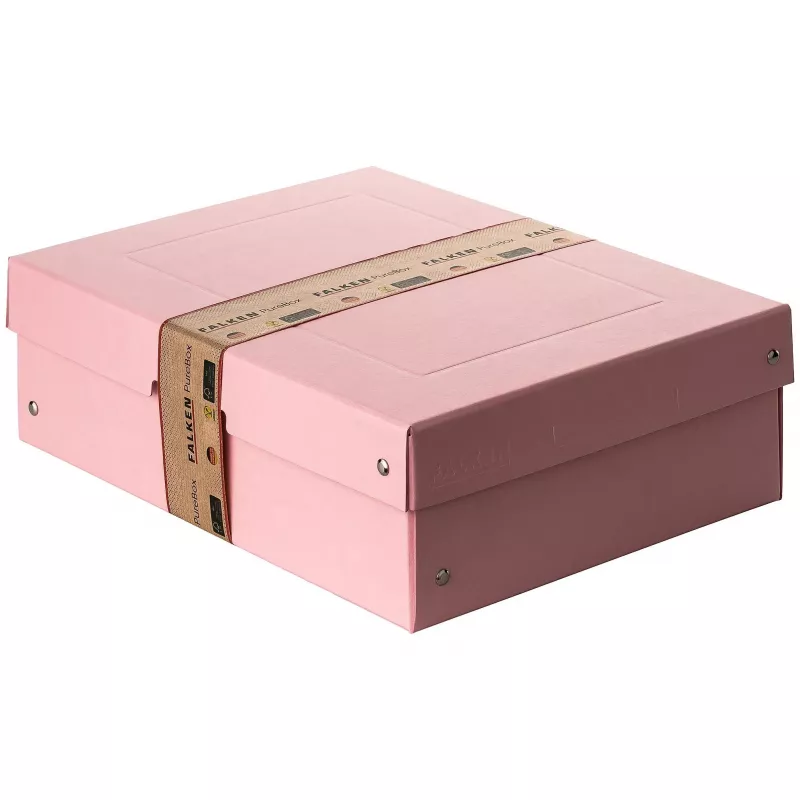 Caixa de arrumação FALKEN PURE 1250 folhas rosa pastel 24,0 x 32,0 x 10,0 cm 22001888000F
