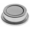 Íman redondo de neodímio Magnetoplan Discofix forte 25 x 9 mm, 12 kg força de aderência, prateado, 10 unid. (16630)